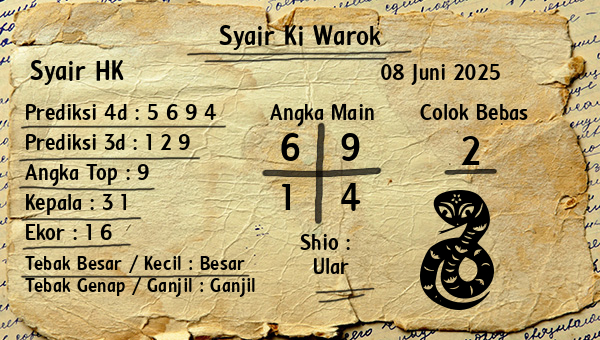 Syair Ki Warok - Syair HK
